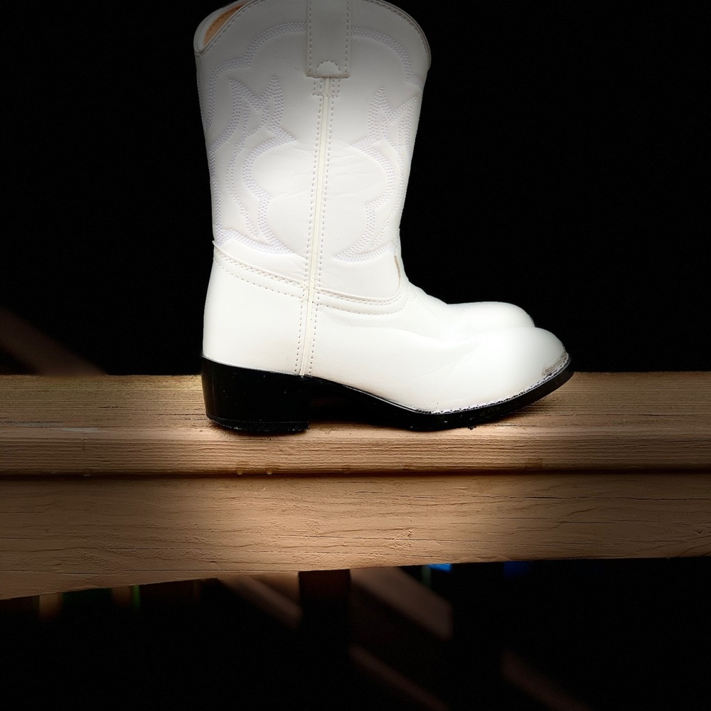 Kids Durango White Western boots